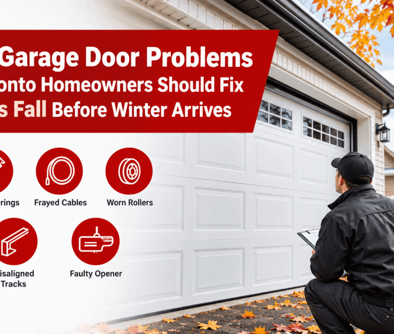 5 garage door problems Toronto homeowners should fix this fall before winter